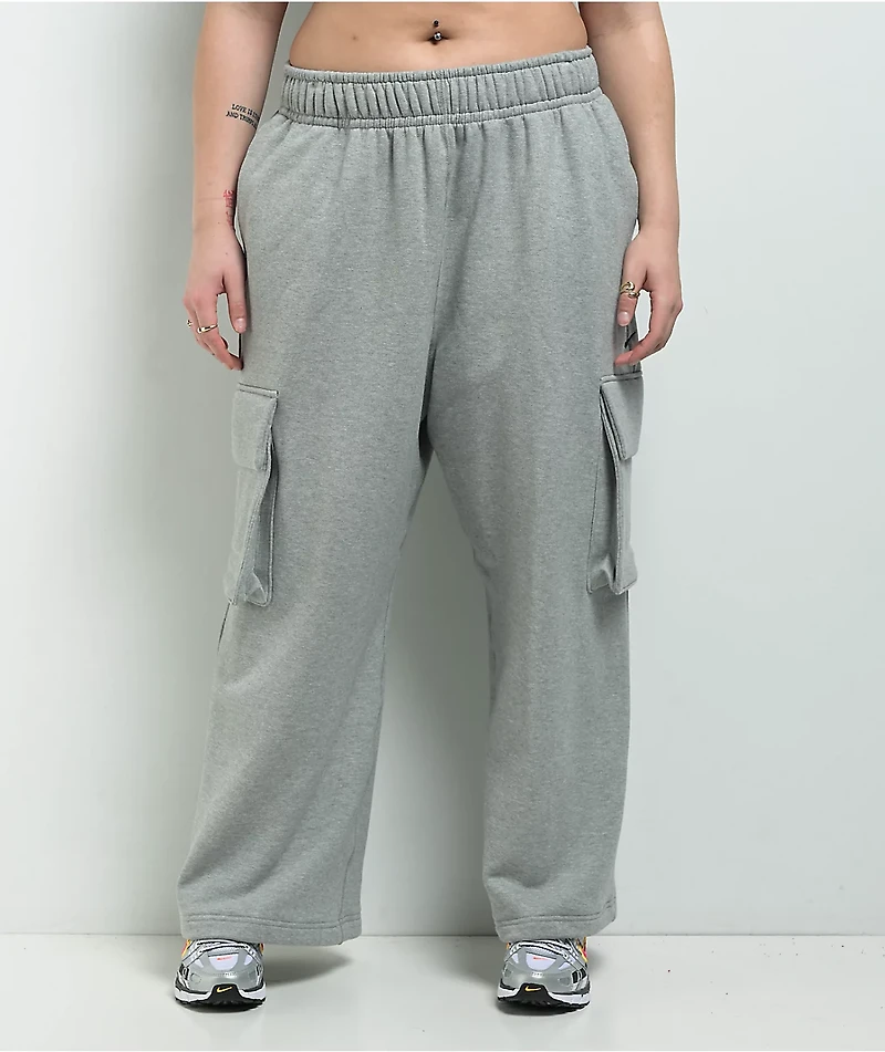 Nike Sportswear Dance Heather Grey Oversized Sweatpants
