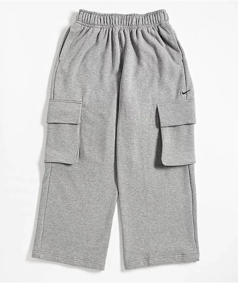 Nike Sportswear Dance Heather Grey Oversized Sweatpants