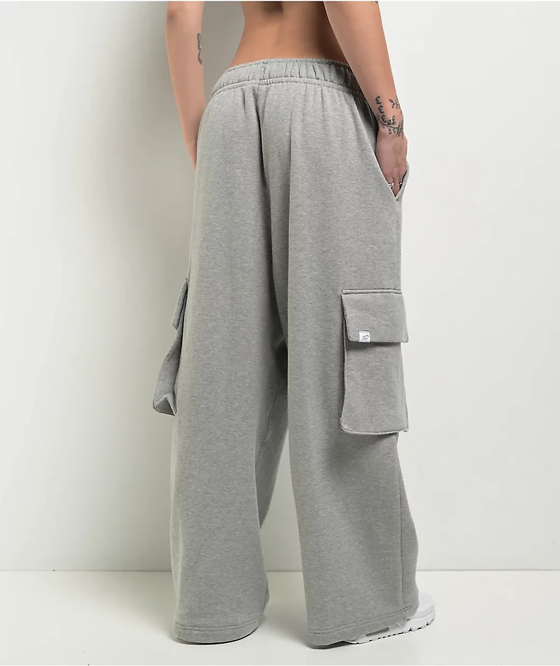 Nike Sportswear Dance Heather Grey Oversized Sweatpants