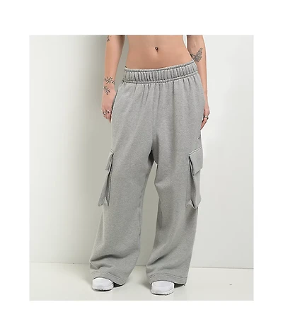 Nike Sportswear Dance Heather Grey Oversized Sweatpants