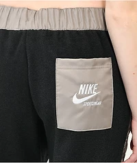Nike Sportswear Essential Black & Grey Fleece Sweatpants