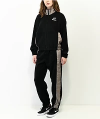 Nike Sportswear Essential Black & Grey Fleece Sweatpants