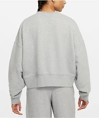 Nike Sportswear Essential Collection Heather Grey Crop Crewneck Sweatshirt