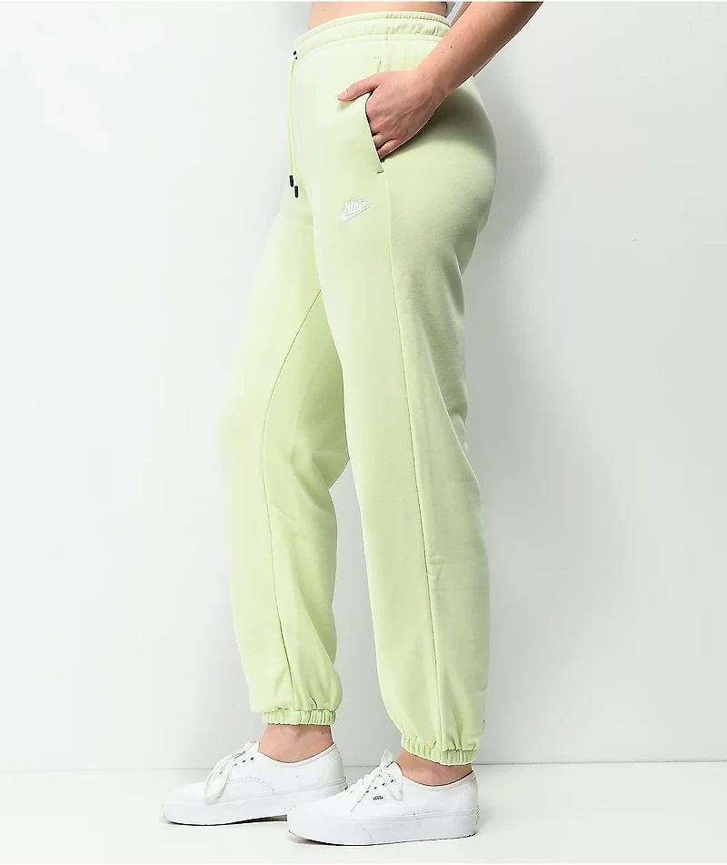 Nike Sportswear Essential Fleece Lime Sweatpants
