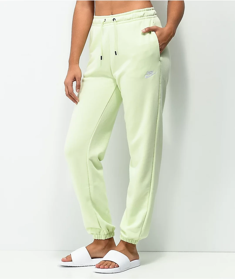 Nike Sportswear Essential Fleece Lime Sweatpants
