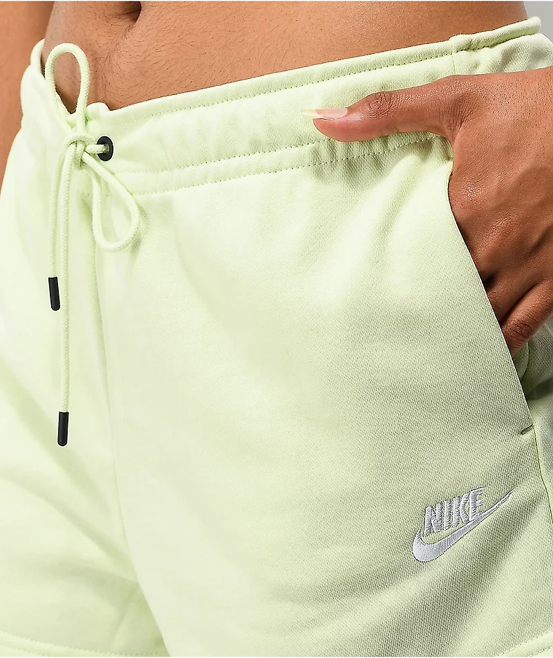 Nike Sportswear Essential Lime Sweat Shorts