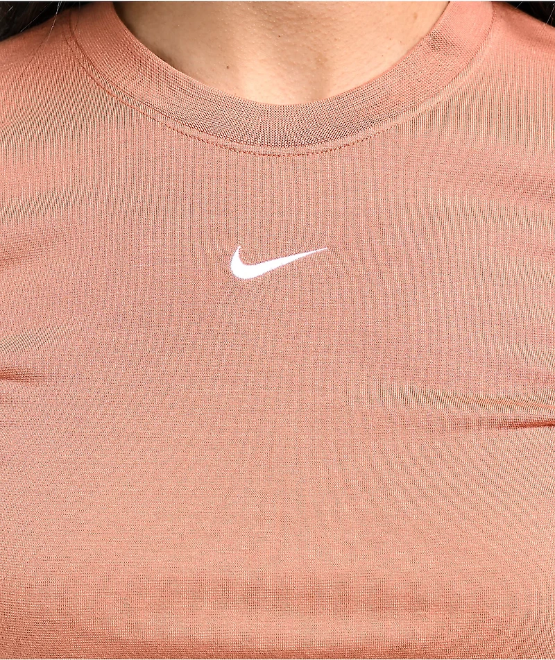 Nike Sportswear Essential Smokey Mauve Crop T-Shirt