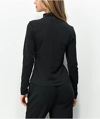 Nike Sportswear Essentials Black Long Sleeve Mock Neck Top
