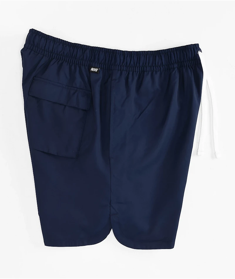 Nike Sportswear Essentials Navy Blue Woven Flow Shorts