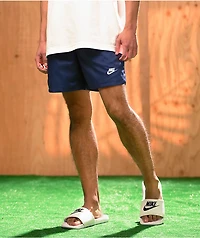 Nike Sportswear Essentials Navy Blue Woven Flow Shorts
