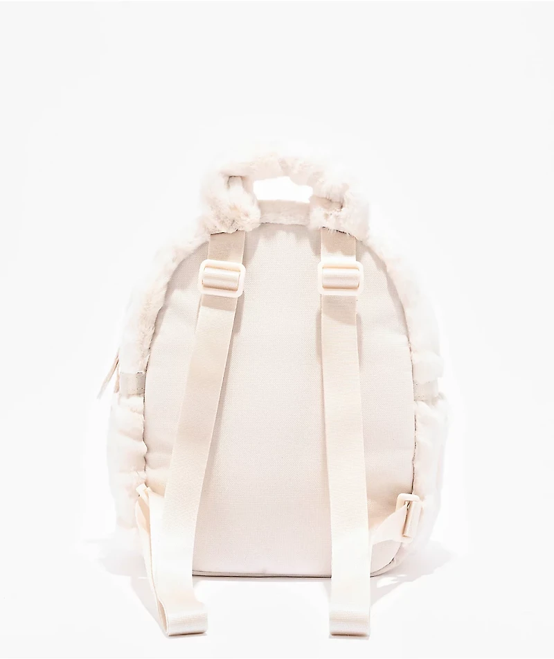 Nike Sportswear Futura Faux Fur White Mini Backpack