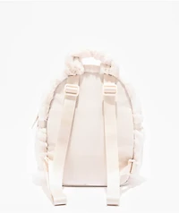 Nike Sportswear Futura Faux Fur White Mini Backpack