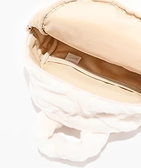 Nike Sportswear Futura Faux Fur White Mini Backpack