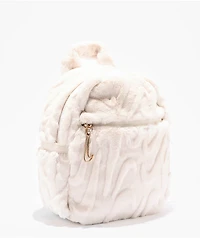 Nike Sportswear Futura Faux Fur White Mini Backpack