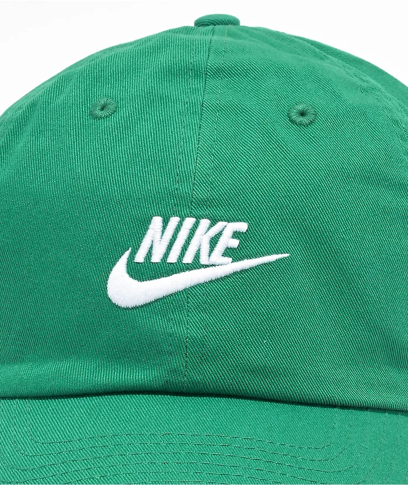 Nike Sportswear Futura Wash Green Strapback Hat