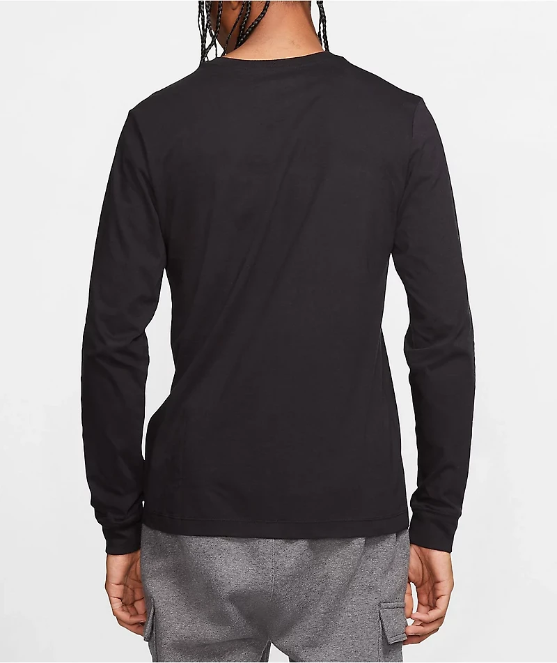 Nike Sportswear Icon Futura Black Long Sleeve T-Shirt