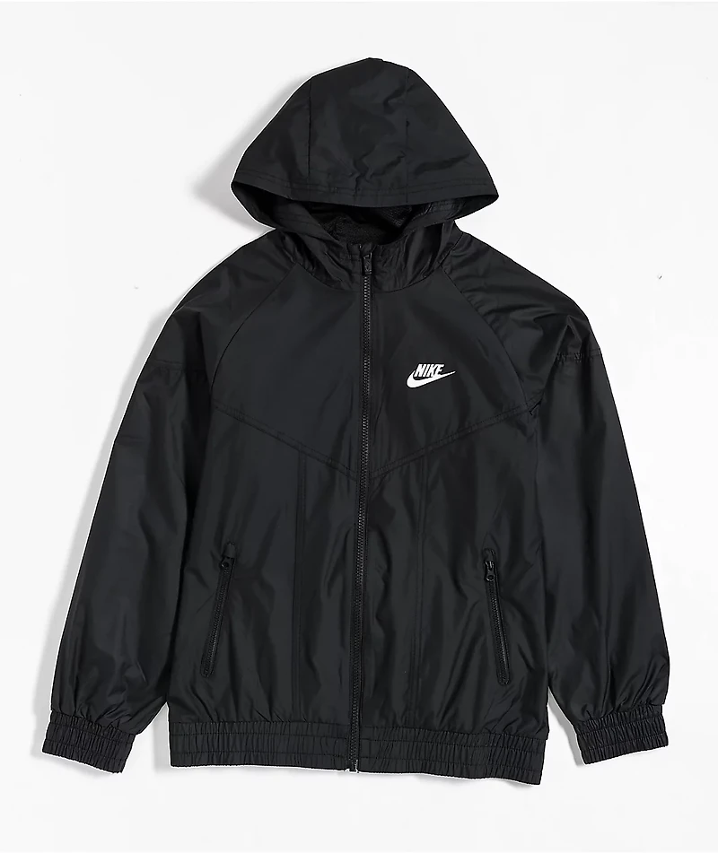 Nike Sportswear Kids Black Windbreaker Jacket
