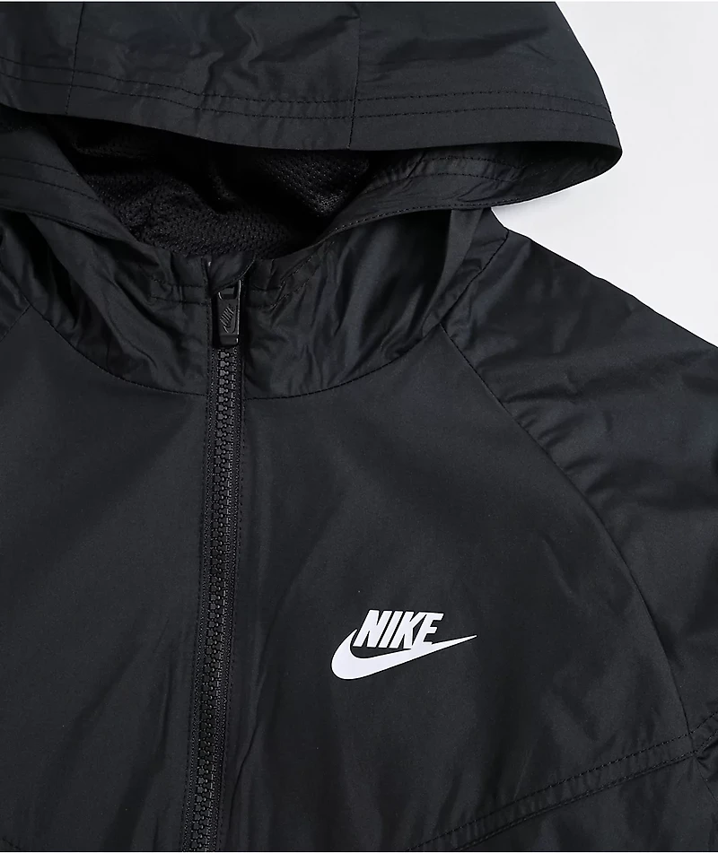 Nike Sportswear Kids Black Windbreaker Jacket