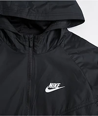 Nike Sportswear Kids Black Windbreaker Jacket