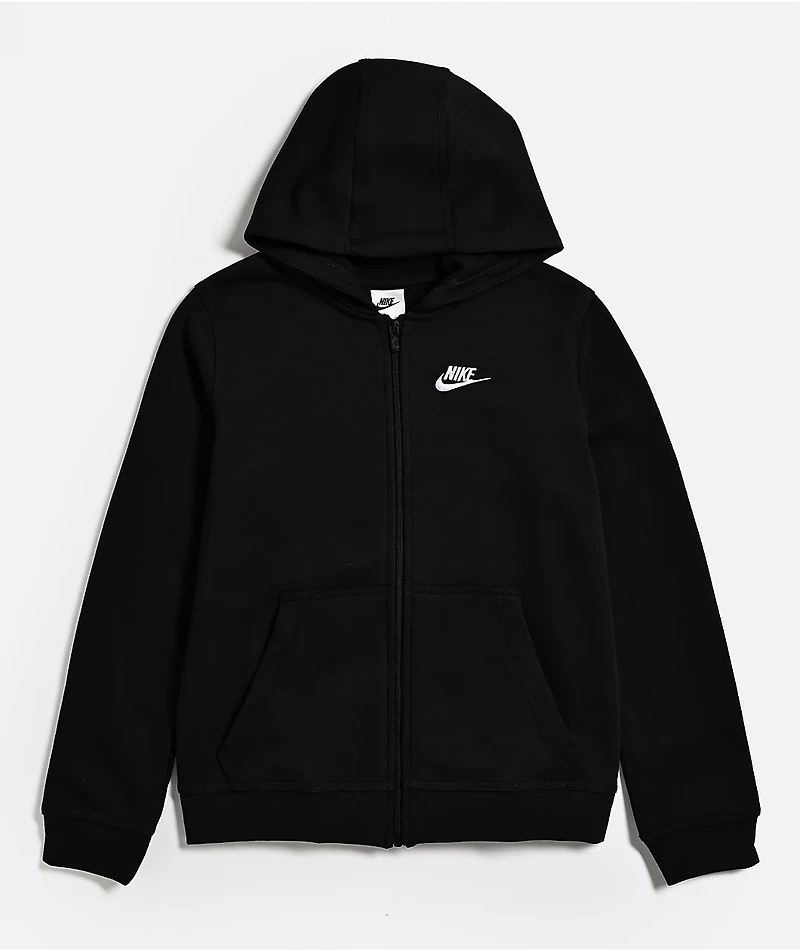 Nike Sportswear Kids Black Zip Hoodie