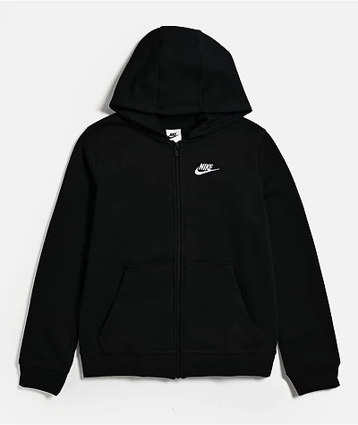 Nike Sportswear Kids Black Zip Hoodie