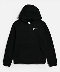 Nike Sportswear Kids Black Zip Hoodie