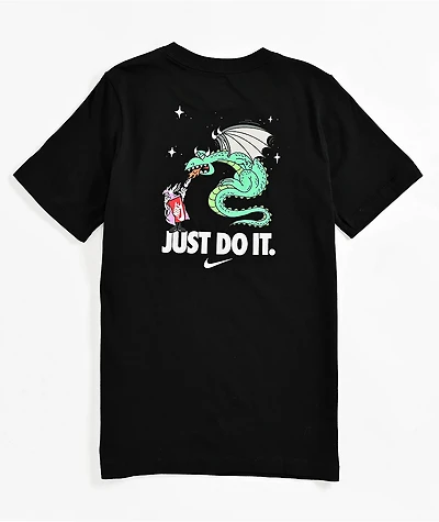 Nike Sportswear Kids Boxy Wizard Black T-Shirt