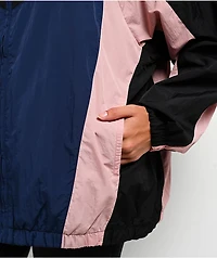 Nike Sportswear Midnight Navy, Black & Particle Pink Oversized Track Jacket