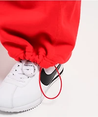 Nike Sportswear Open Hem Red Sweatpants