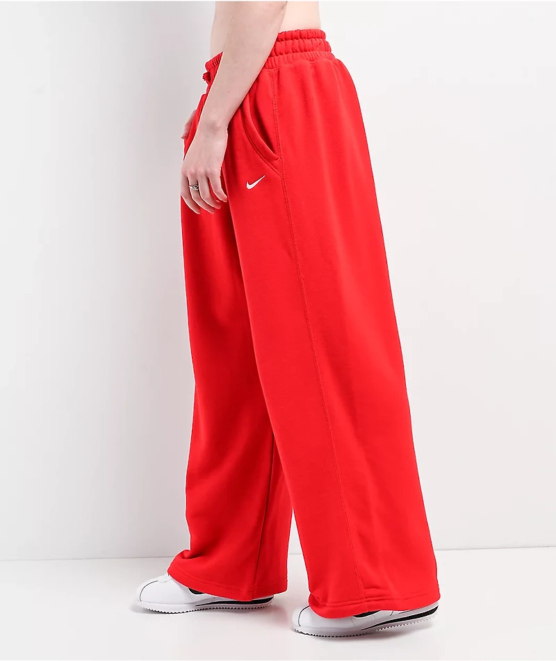 Nike Sportswear Open Hem Red Sweatpants