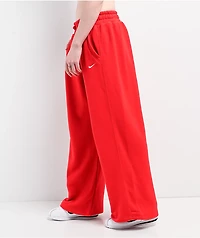 Nike Sportswear Open Hem Red Sweatpants