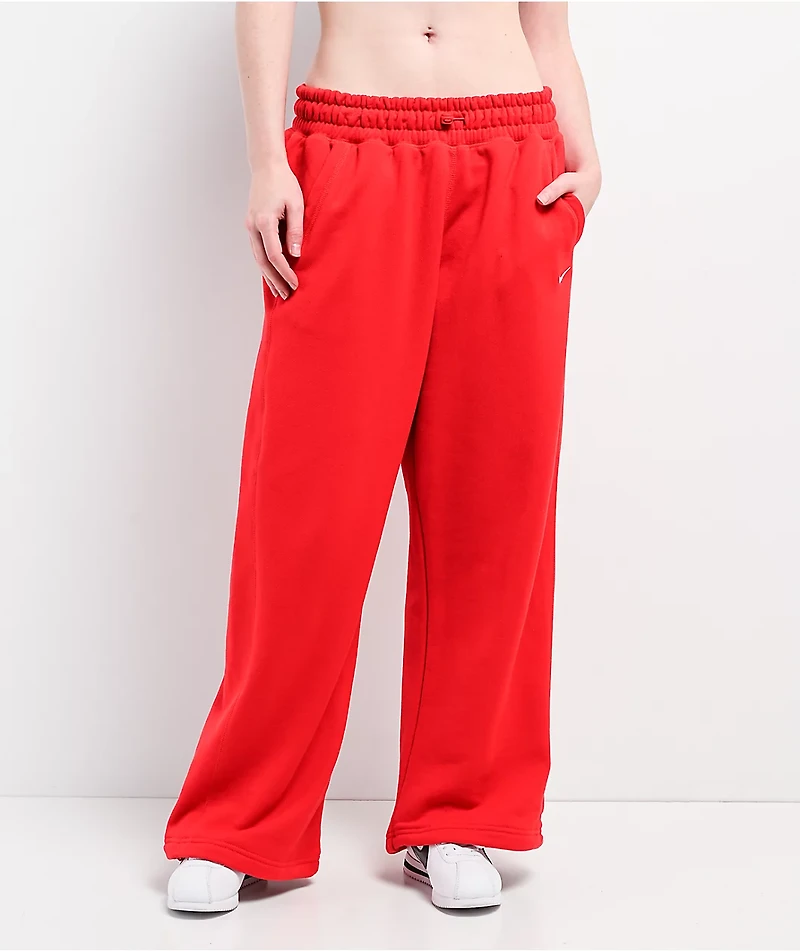 Nike Sportswear Open Hem Red Sweatpants