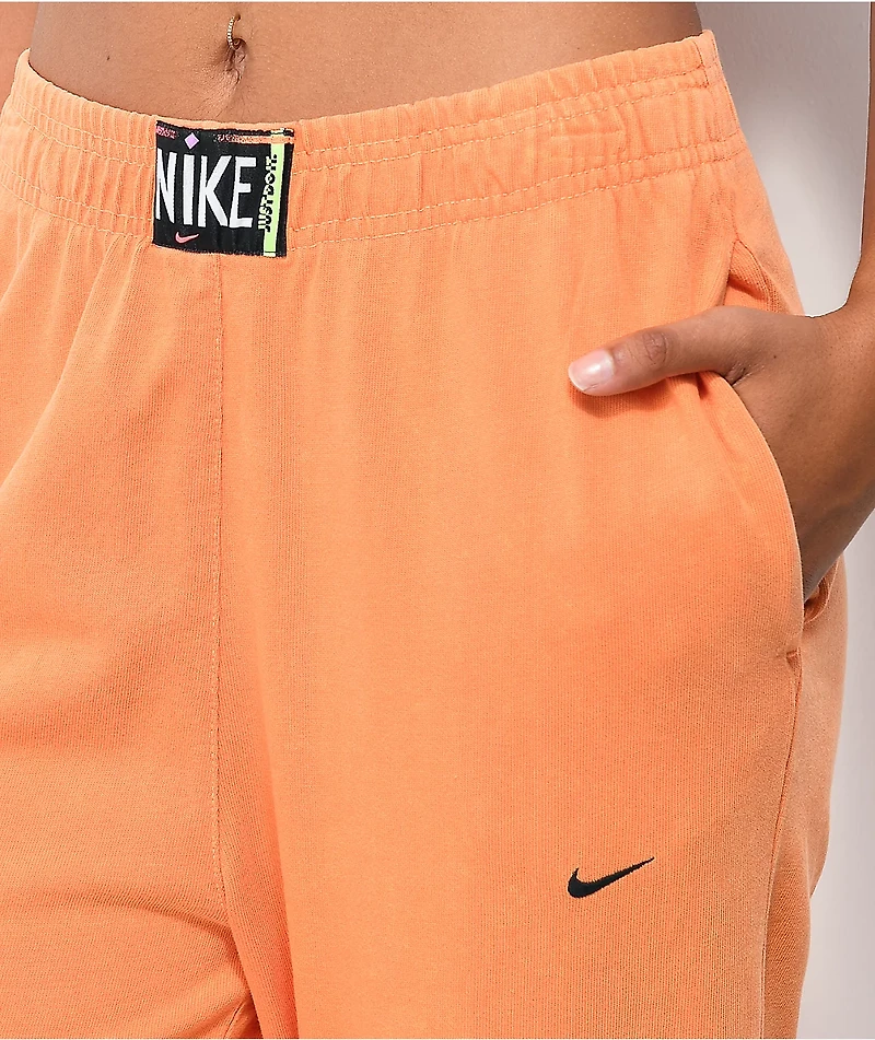 Nike Sportswear Orange Wash Jogger Sweatpants