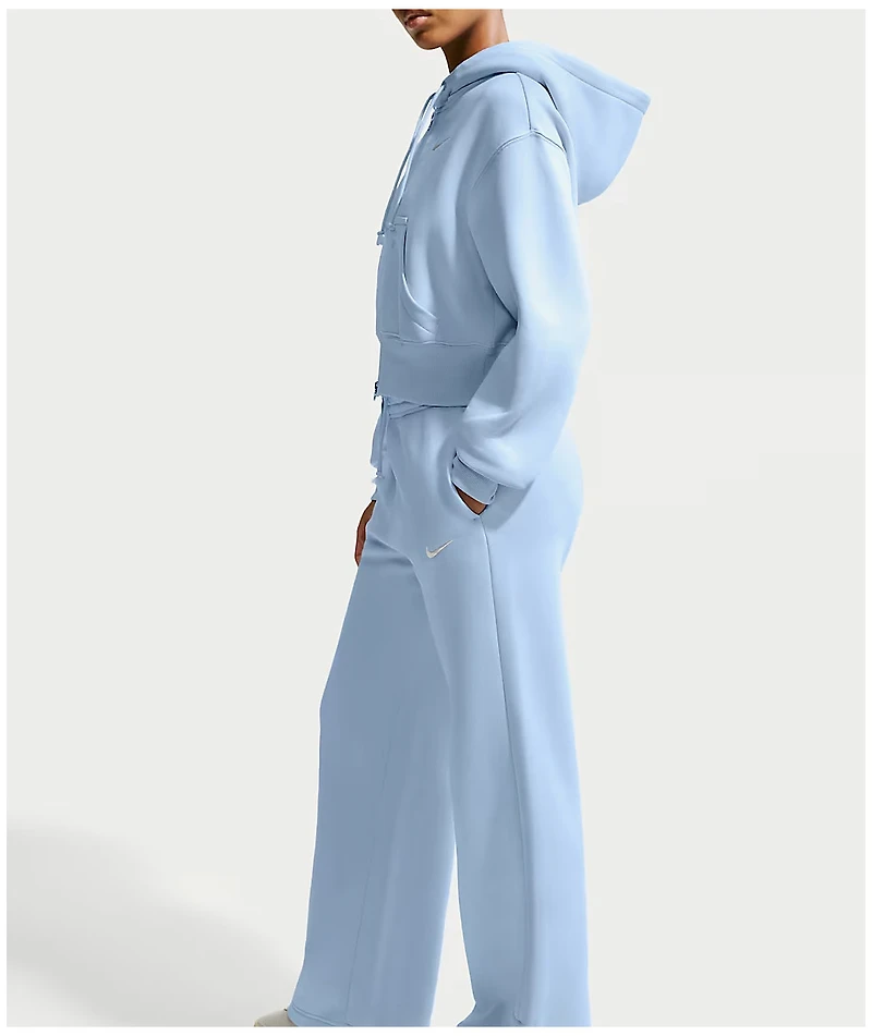 Nike Sportswear Phoenix Blue High Rise Wide Leg Sweatpants