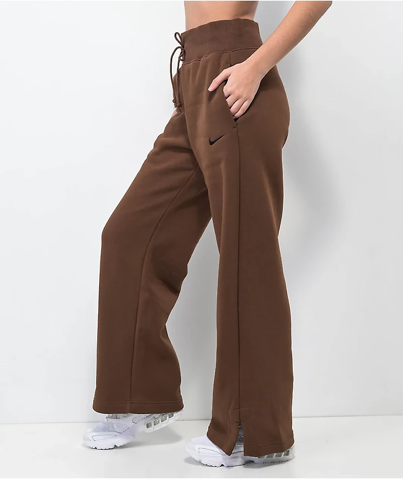 Nike Sportswear Phoenix Brown High Rise Sweatpants