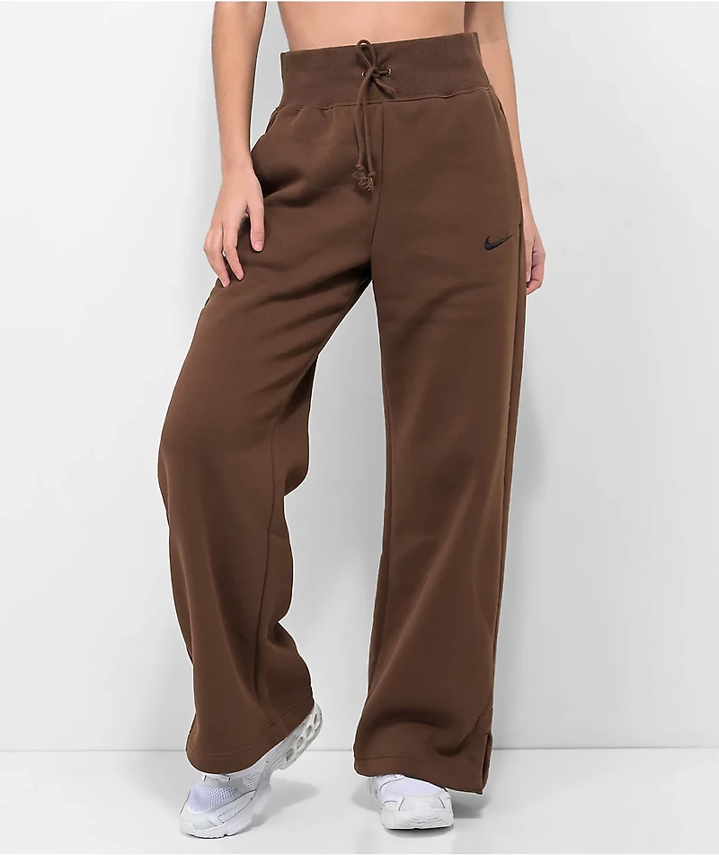 Nike Sportswear Phoenix Brown High Rise Sweatpants