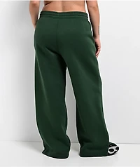 Nike Sportswear Phoenix Fir Green High Rise Wide Leg Sweatpants