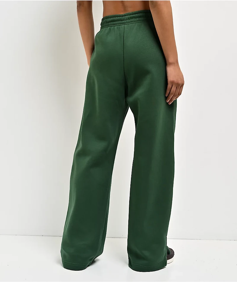 Nike Sportswear Phoenix Fir Green High Rise Wide Leg Sweatpants