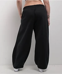 Nike Sportswear Phoenix Fleece Black Mid-Rise Oversized Tapered Sweatpants