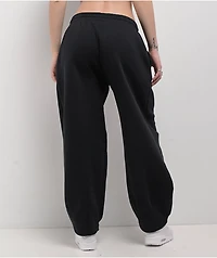 Nike Sportswear Phoenix Fleece Black Mid-Rise Oversized Tapered Sweatpants