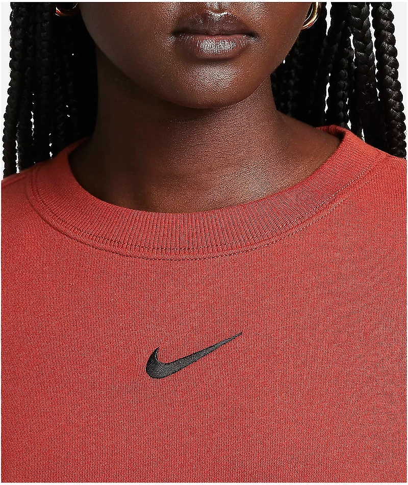 Nike Sportswear Phoenix Fleece Burnt Orange Crewneck