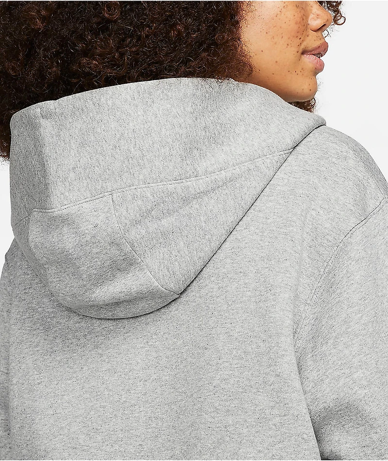 Nike Sportswear Phoenix Fleece Long Grey Zip Hoodie