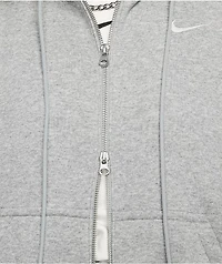Nike Sportswear Phoenix Fleece Long Grey Zip Hoodie