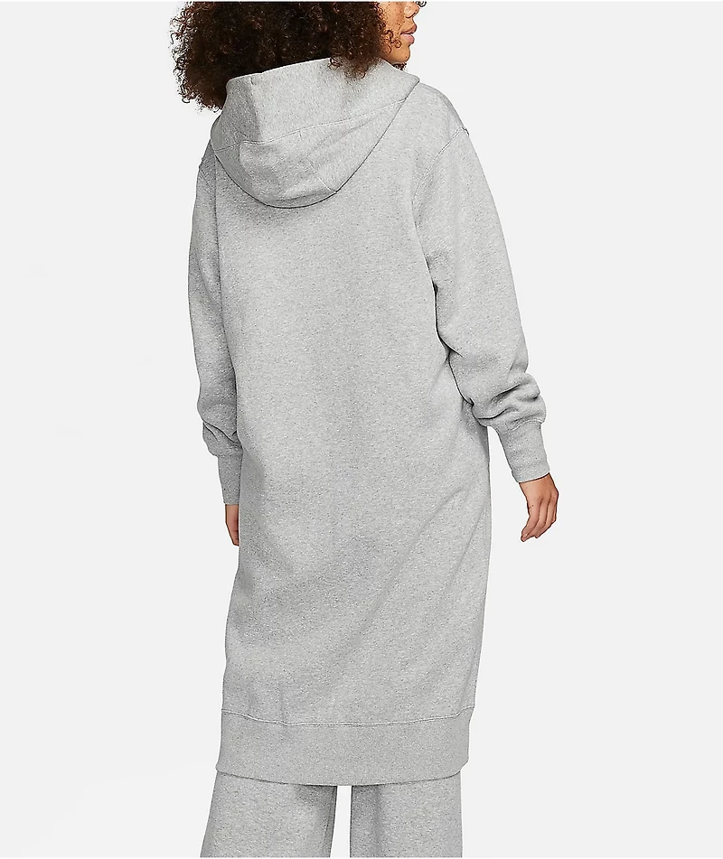 Nike Sportswear Phoenix Fleece Long Grey Zip Hoodie