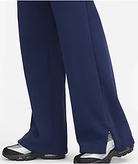 Nike Sportswear Phoenix Fleece Navy Blue High Waisted Wide Leg Sweatpants