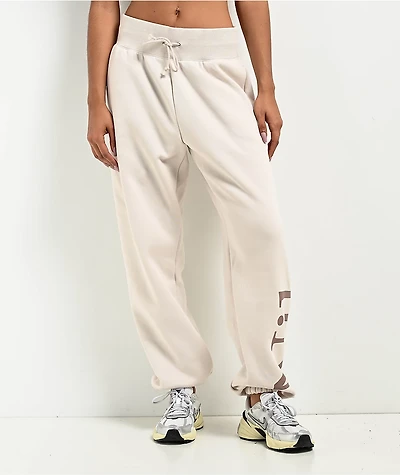 Nike Sportswear Phoenix Fleece Oversize Logo Light Orewood Brown Sweatpants