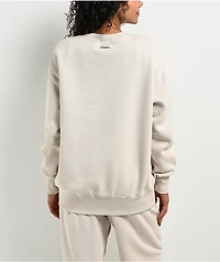 Nike Sportswear Phoenix Fleece Oversize Logo Light Orewood Crewneck Sweatshirt