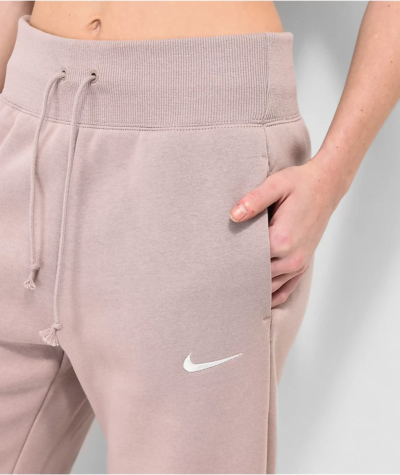 Nike Sportswear Phoenix Taupe High Rise Sweatpants