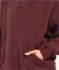 Nike Sportswear Plush Burgundy Crush Hoodie