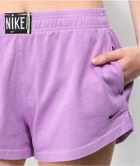 Nike Sportswear Purple Wash Sweat Shorts